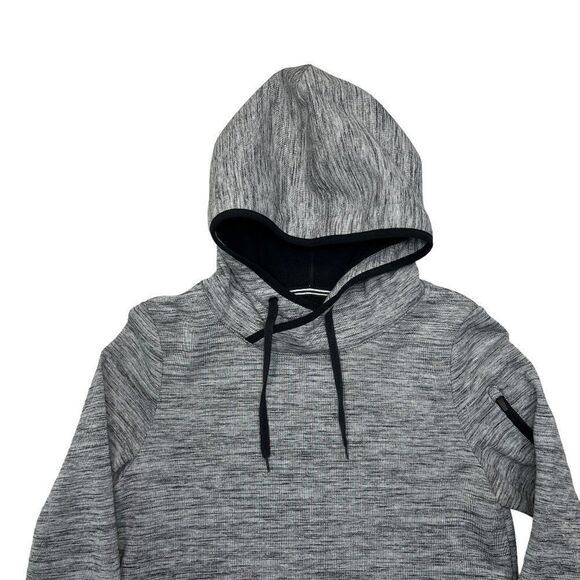 Hurley Phantom Hoodie Women's Size Small Heather Gray Hooded Sweatshirt - Picture 3 of 12